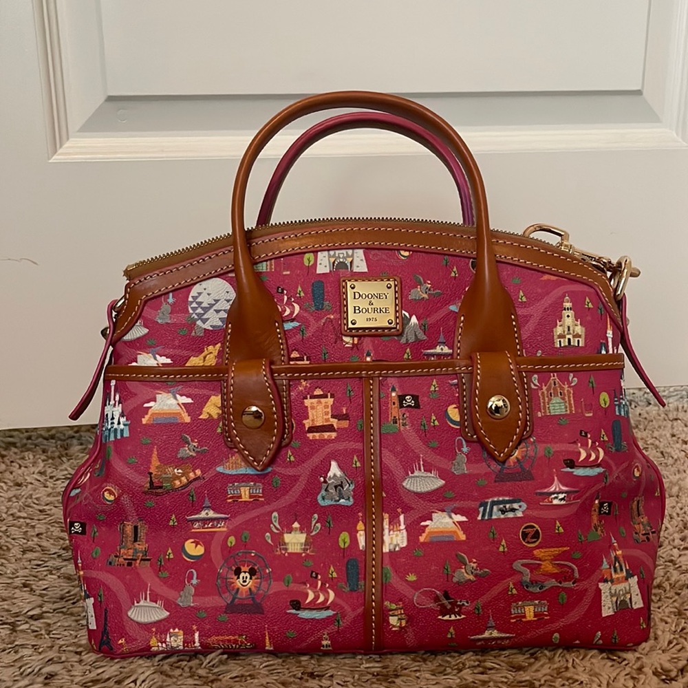 Pink Disney Dooney and Bourke Parks Life Satchel